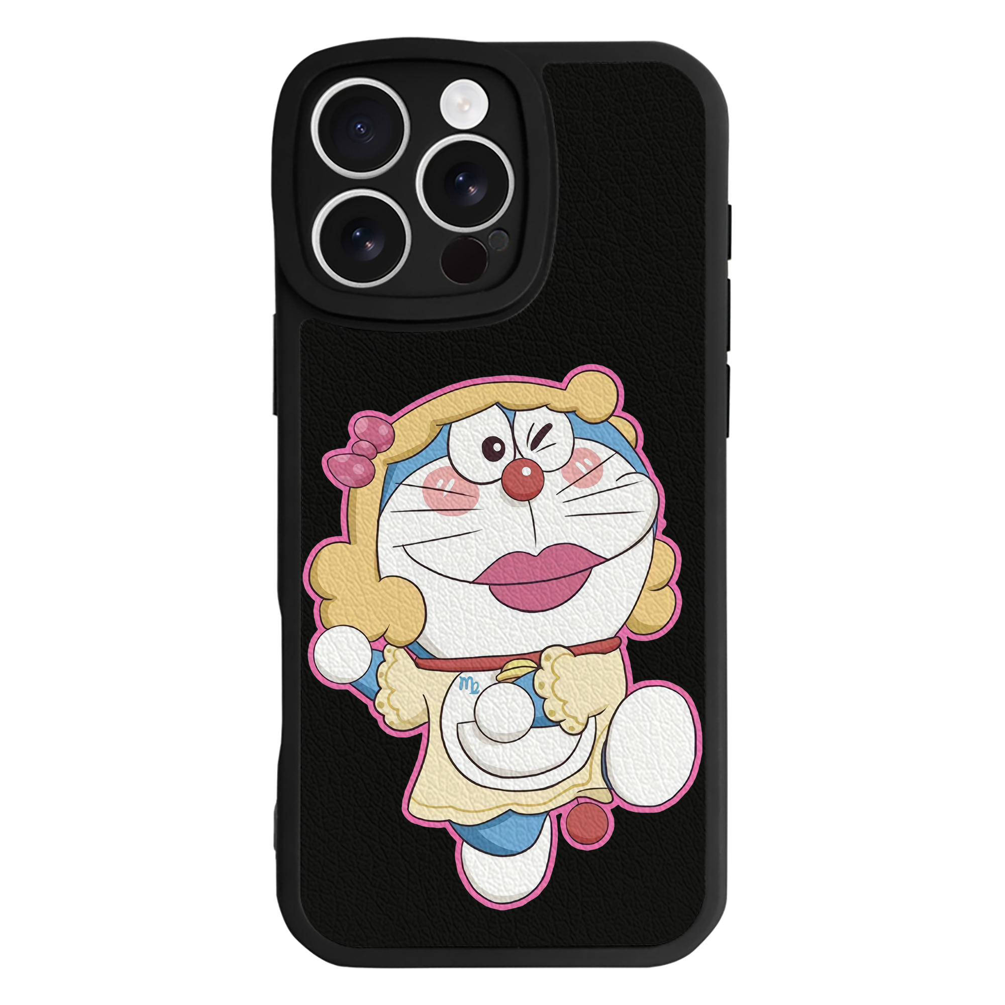 （画像用） ドラえもん Doraemon 【iPhone 16シリーズ対応】シリコンスマホケース（レザー調） 材質：シリコン